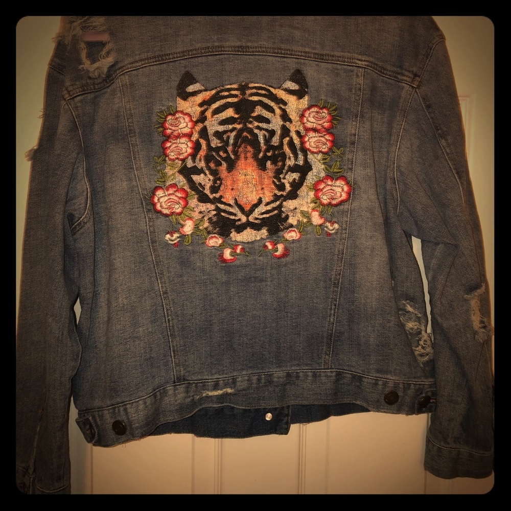 Distressed Jean Jacket